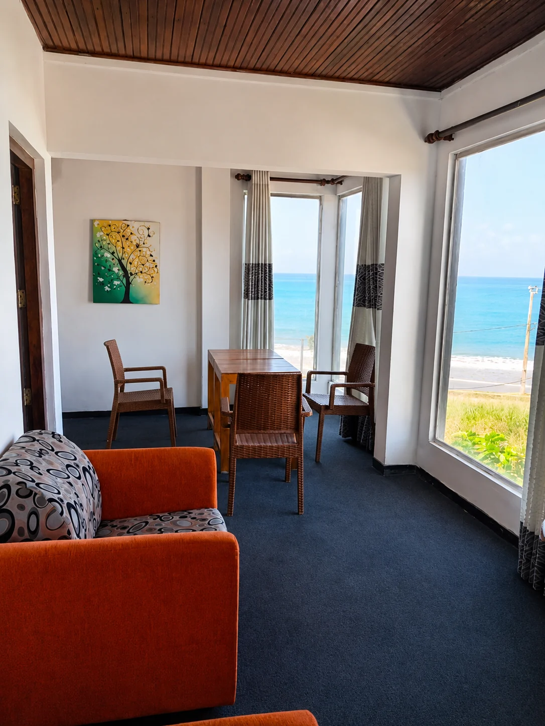 Sea view lounge at Villa Yuvin