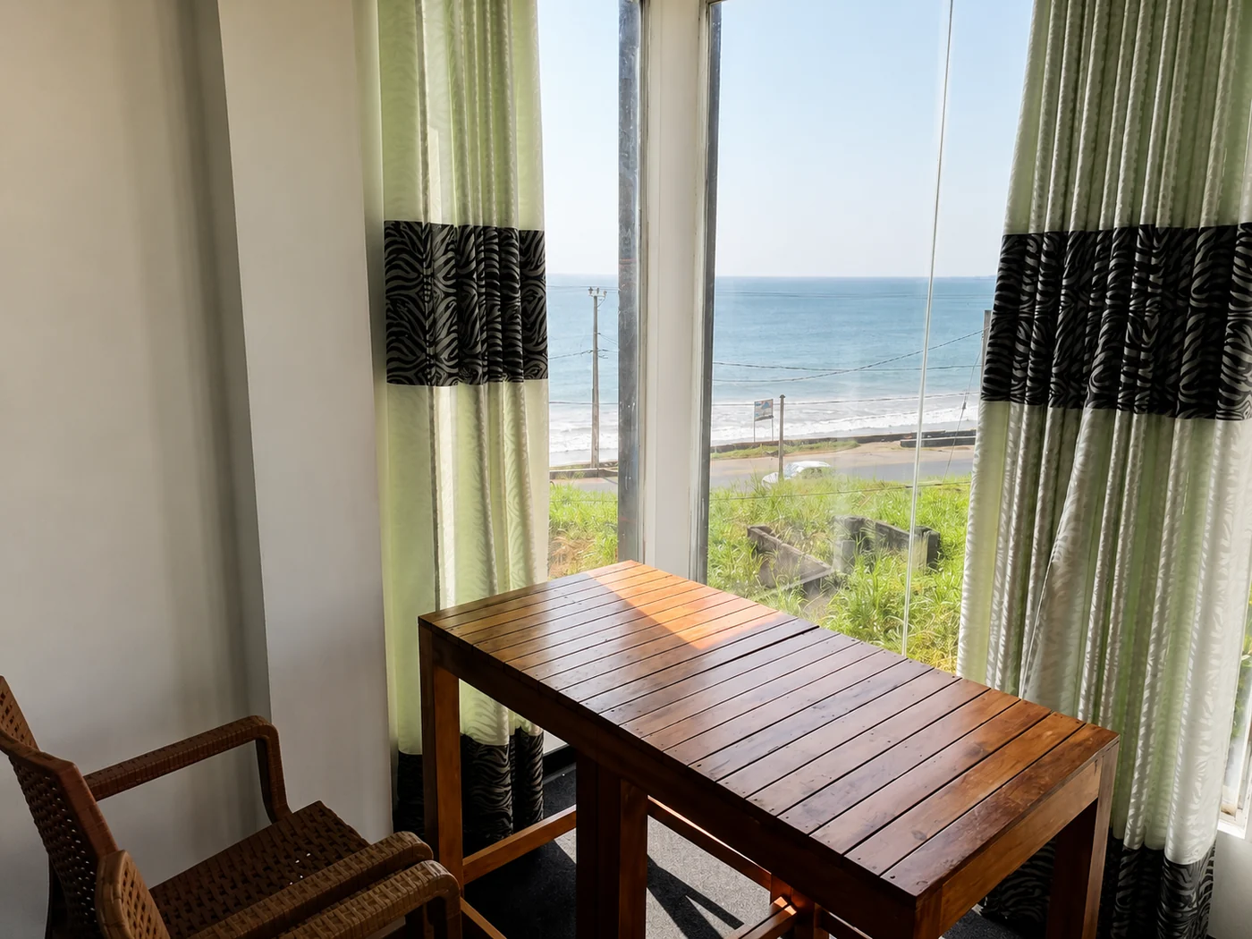 Sea view dining area